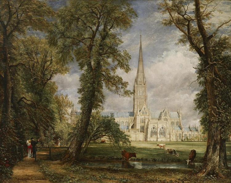 John Constable Salisbury Cathedral from the Bishop's Grounds (mk09) Germany oil painting art
